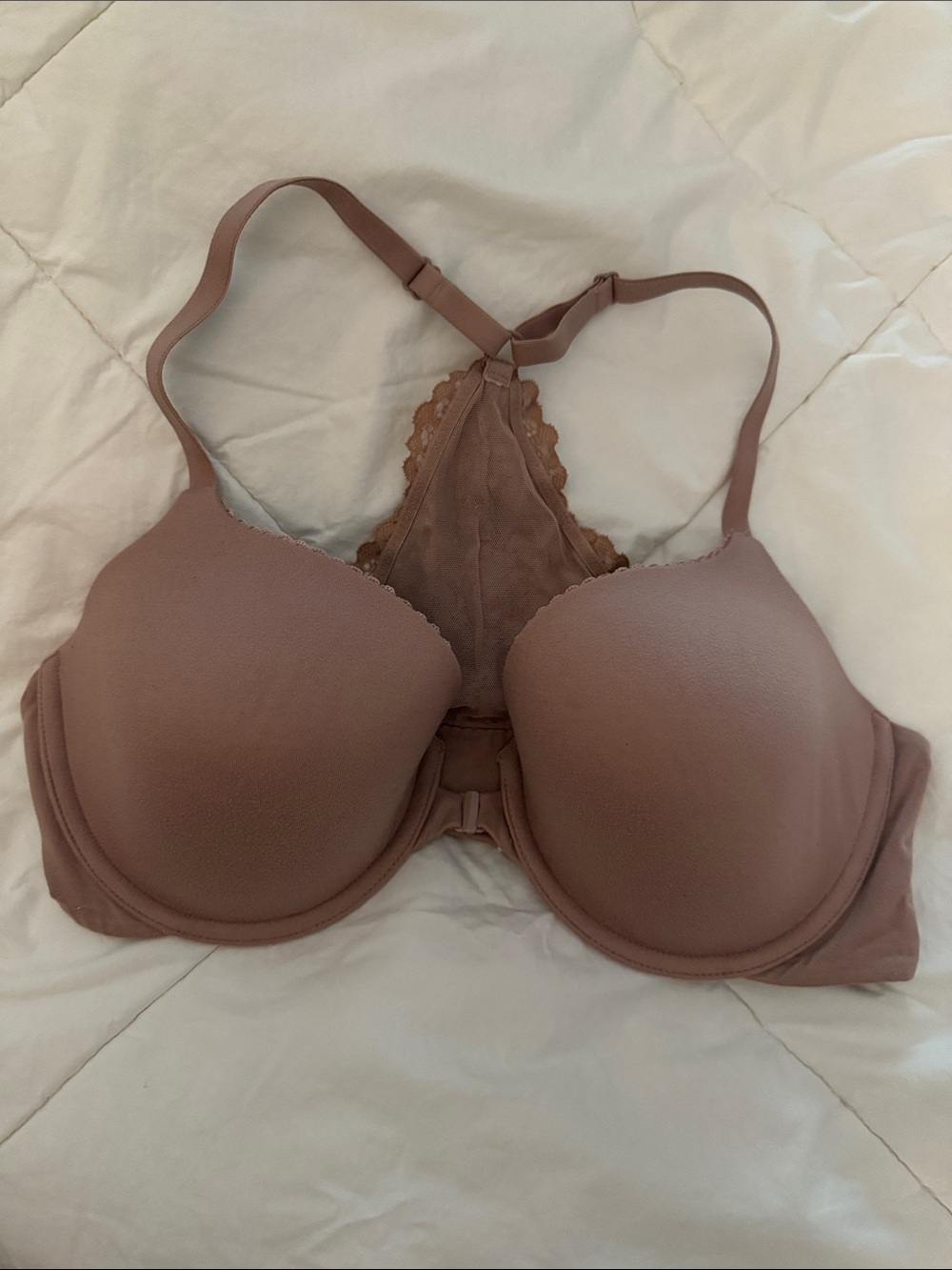 Victoria's Secret Mauve Push-Up Racerback Bra